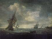 PORCELLIS, Jan Ships on the Heavy Seas France oil painting artist